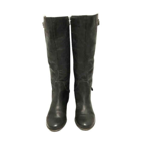 PIKOLINOS Womens Knee High Black Leather & Stretch Boots Size 5.5-6/36 Zip - Picture 2 of 16